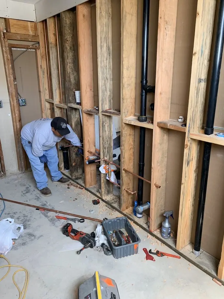 Commercial rough-in plumbing for Gas Line Repair in Stockertown